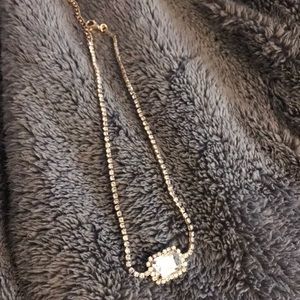 Gold plated choker necklace